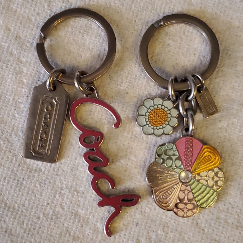 Lot of two Coach Keychains